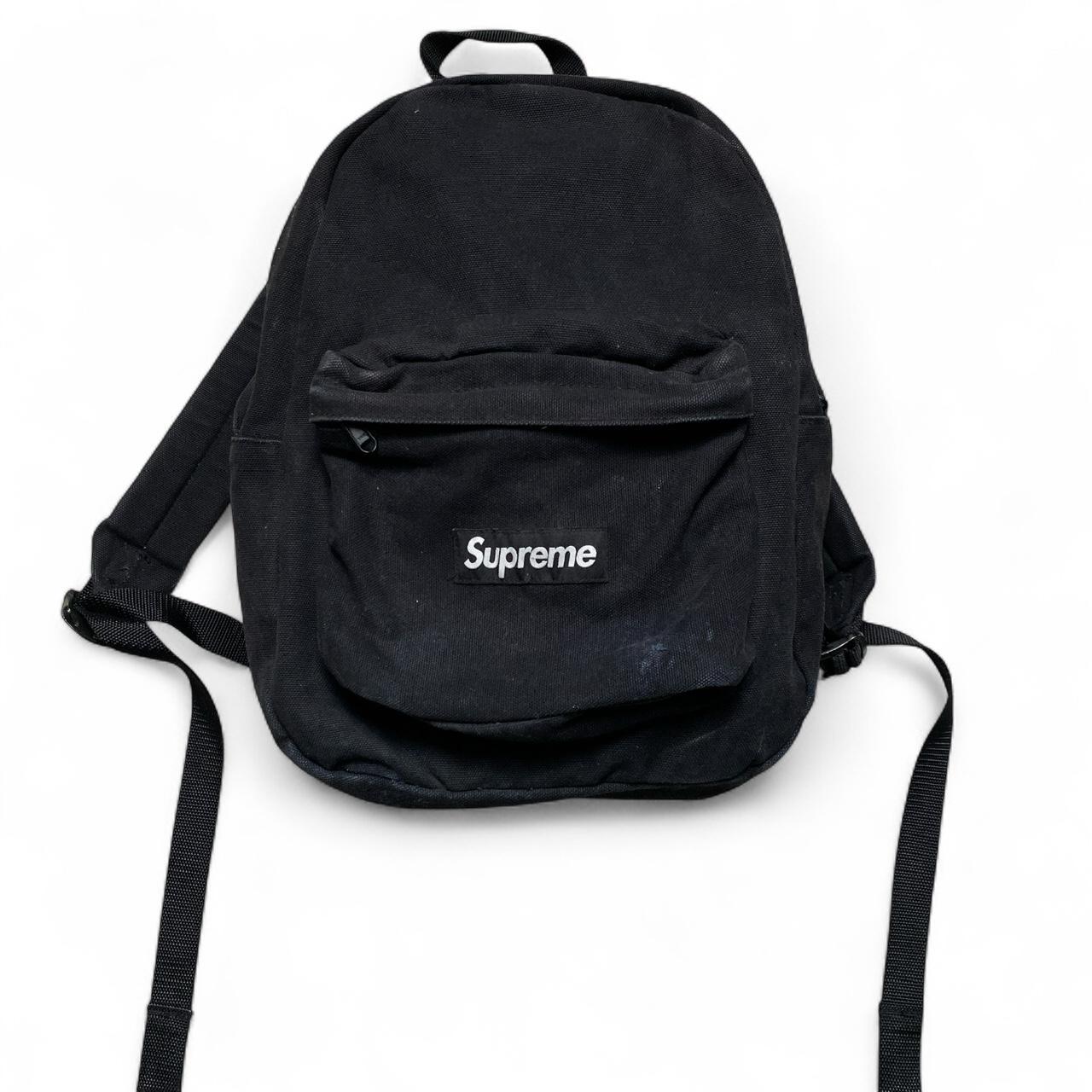 Supreme Black and White Box Logo Backpack Rucksack Bag