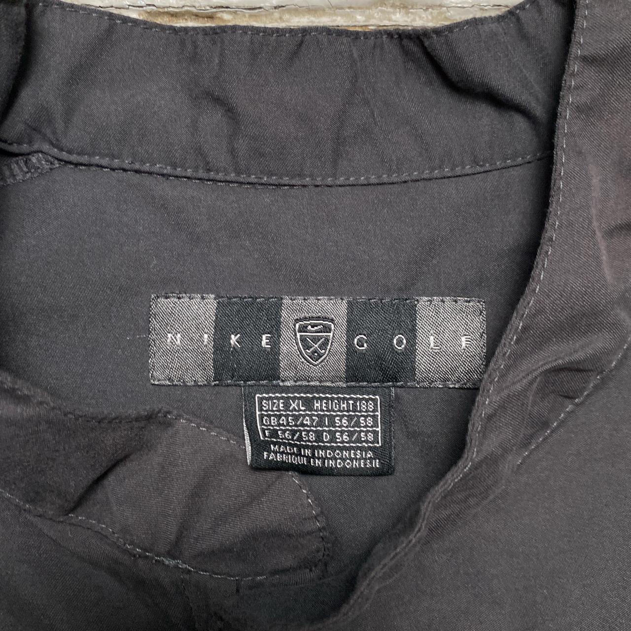 Nike Vintage Golf Grey Shell Nylon Quarter Zip Over Jumper (XL)