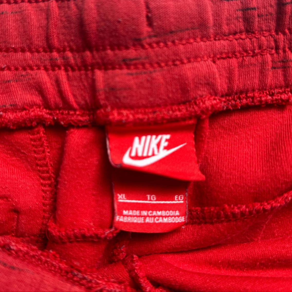 Nike Tech Fleece Red Shorts (XL)