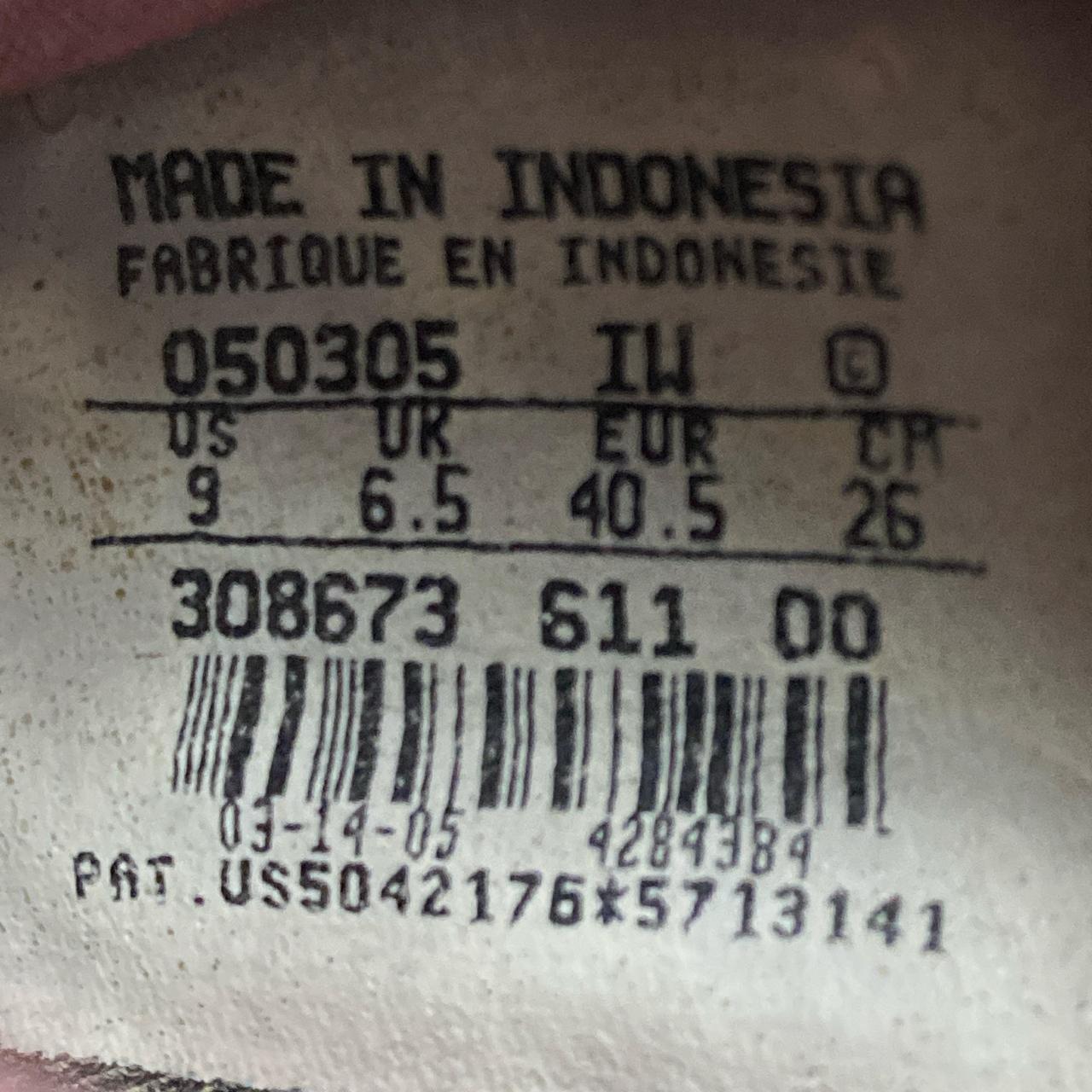 Nike Air Rift Pink White and Black Tweed Vintage 2005 Tabi Split Toe Shoes (UK 6.5)