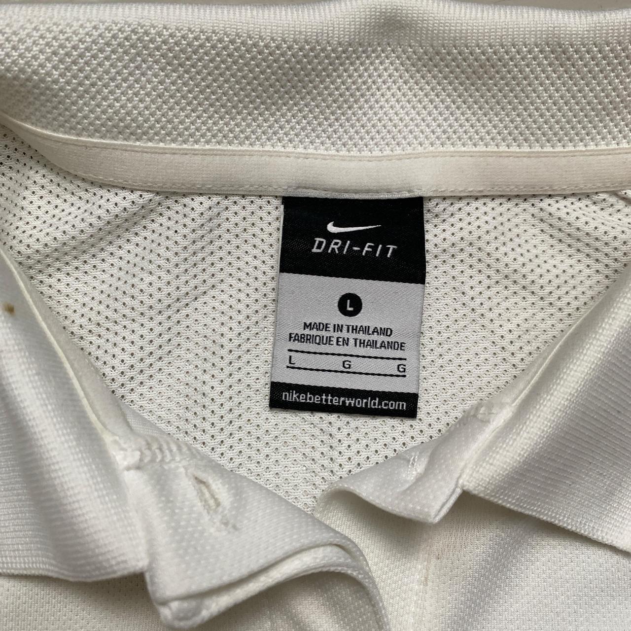 Nike Golf White and Black Swoosh Polo Shirt Womens (L)