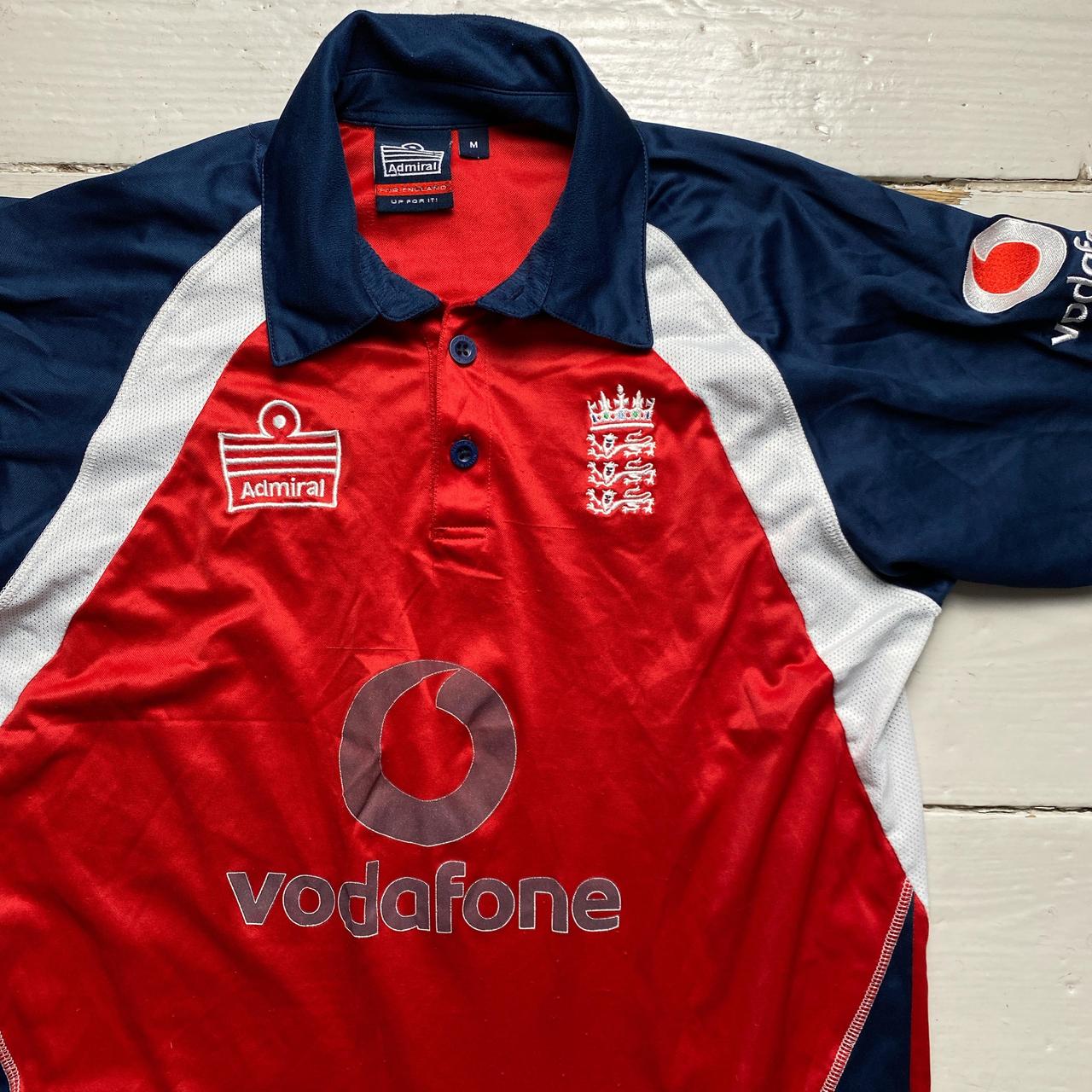 England Vodafone Admiral Vintage Cricket Jersey