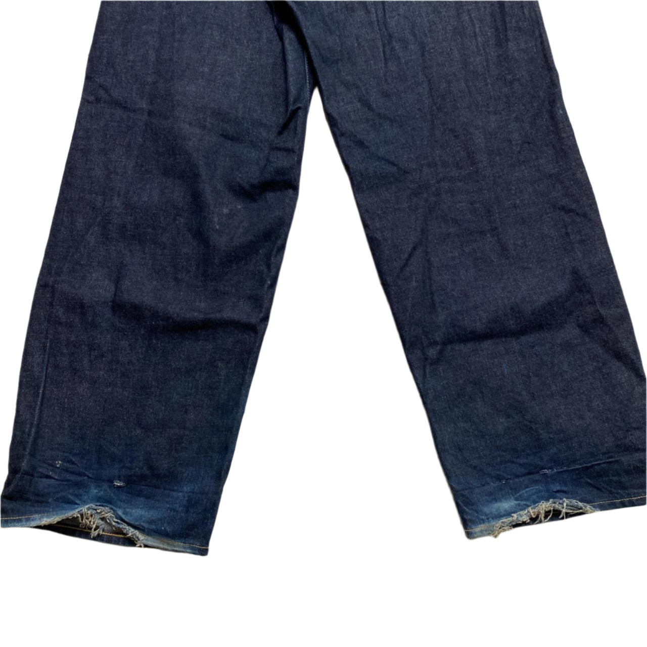 Edwin Distressed Selvedge Wide Pant Navy Baggy Jeans (32W)
