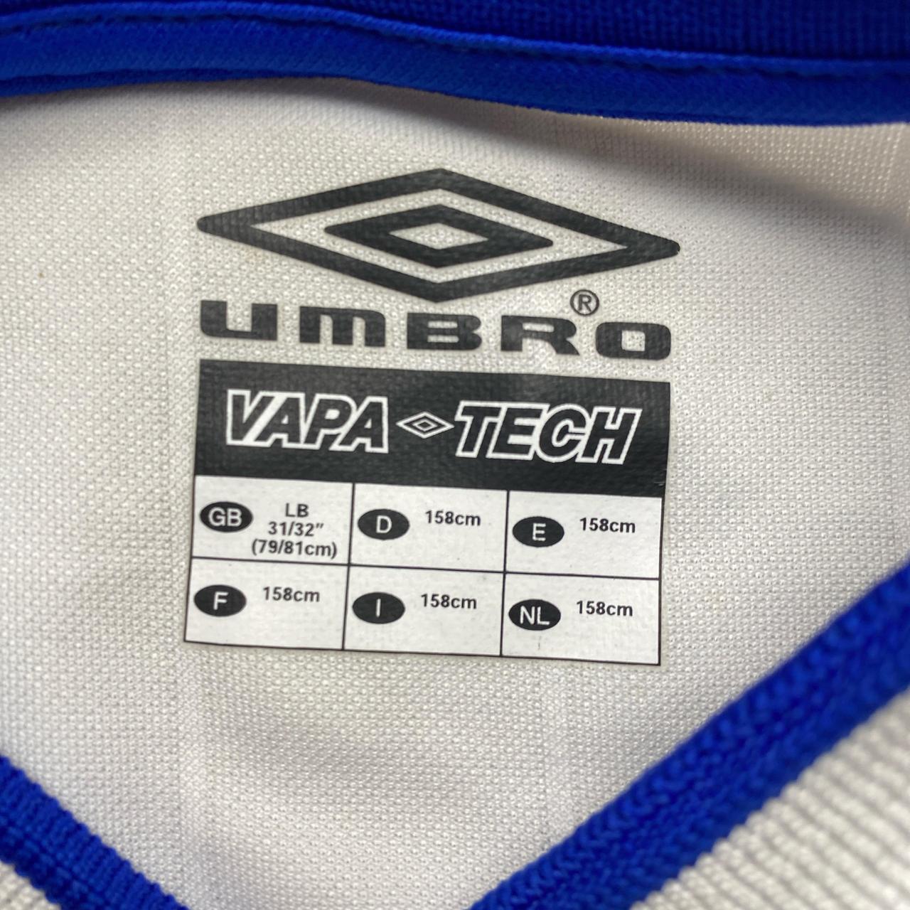 Chelsea FC Vintage Umbro Football Jersey White and Blue