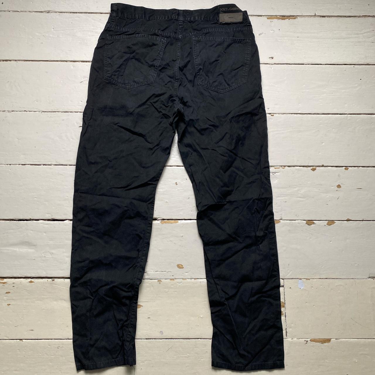 Dolce and Gabbana Vintage Basic Black Trousers Jeans