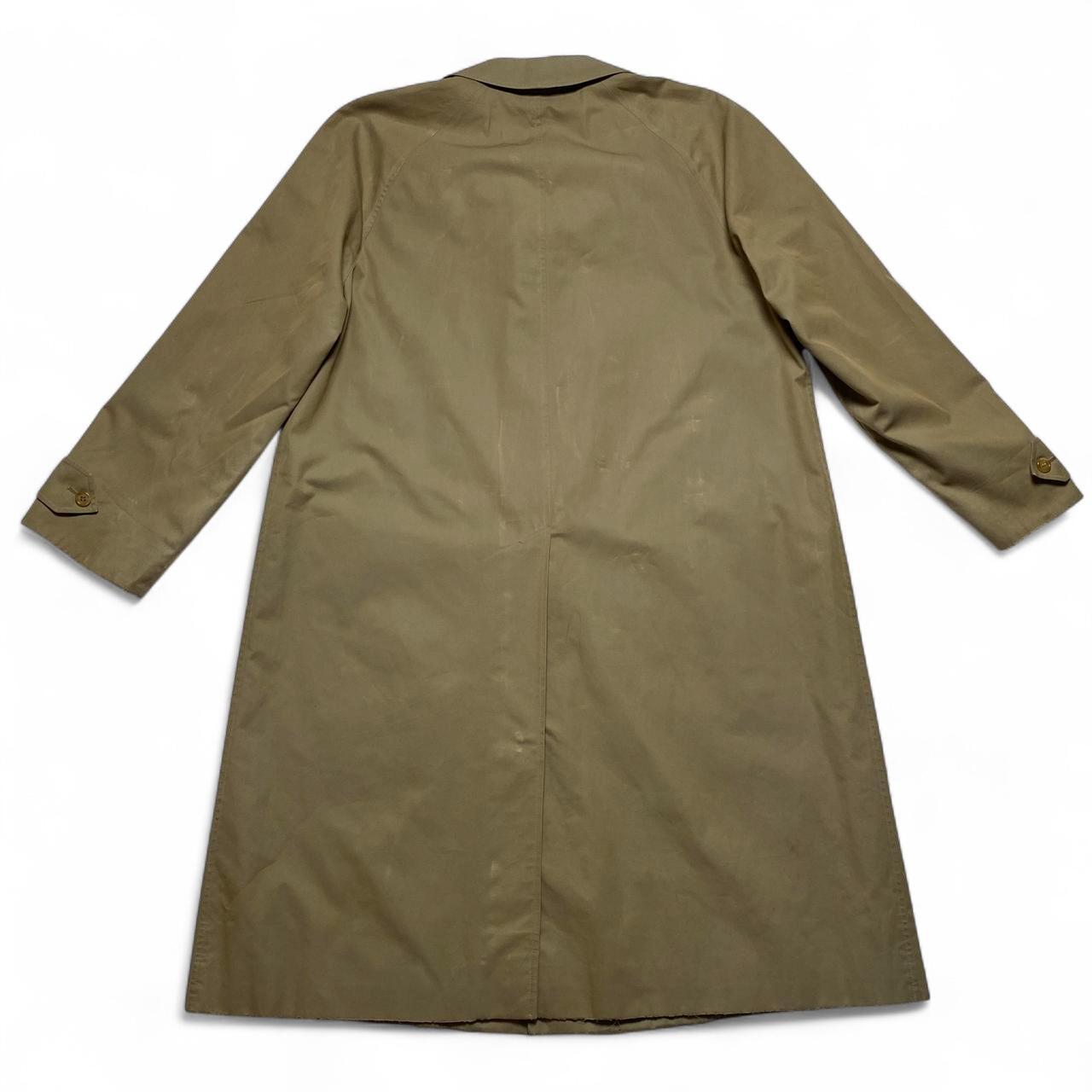 Burberry Vintage Burberrys Khaki Green Novacheck Trench Coat (L)