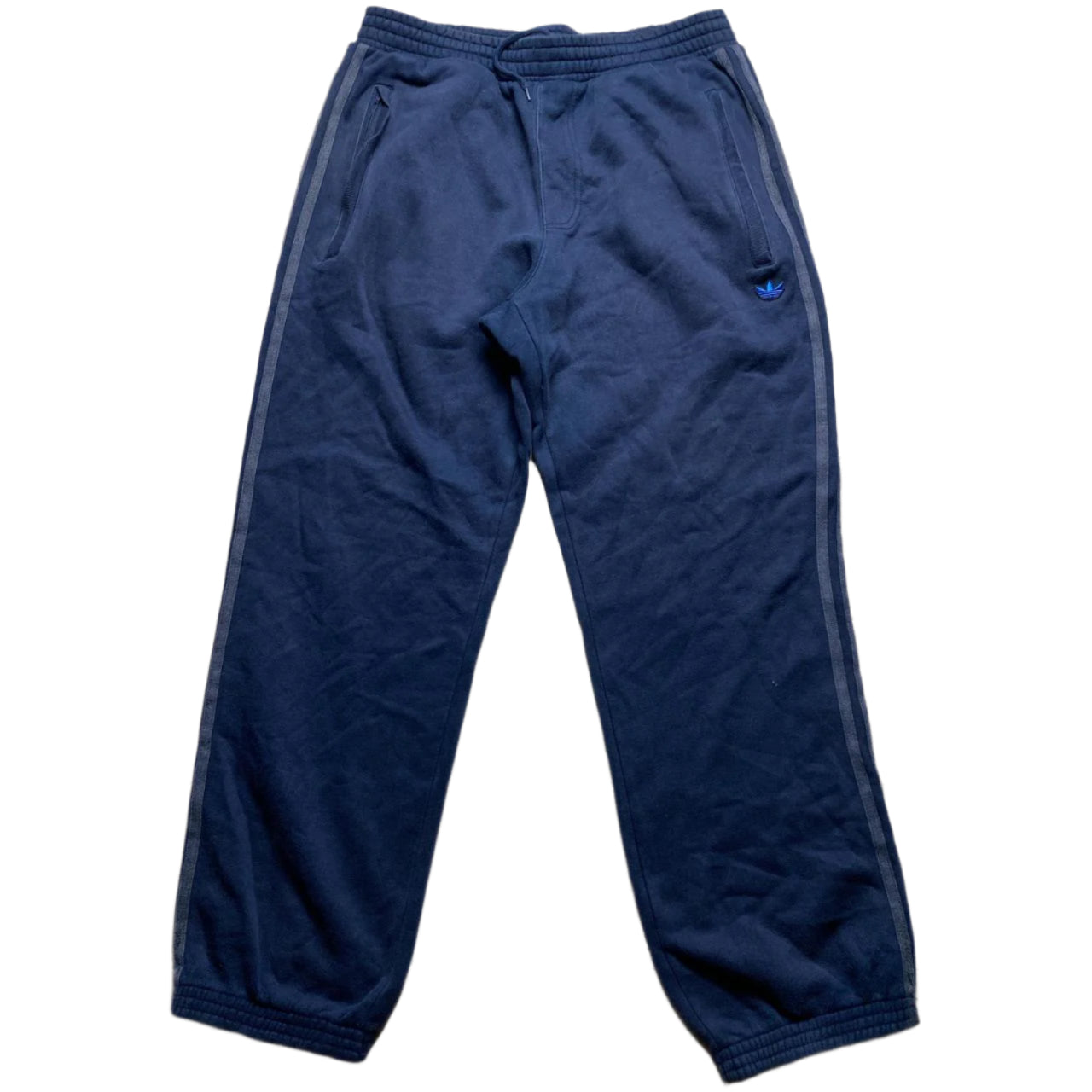 Adidas Originals Blue and Grey Baggy Joggers (M)