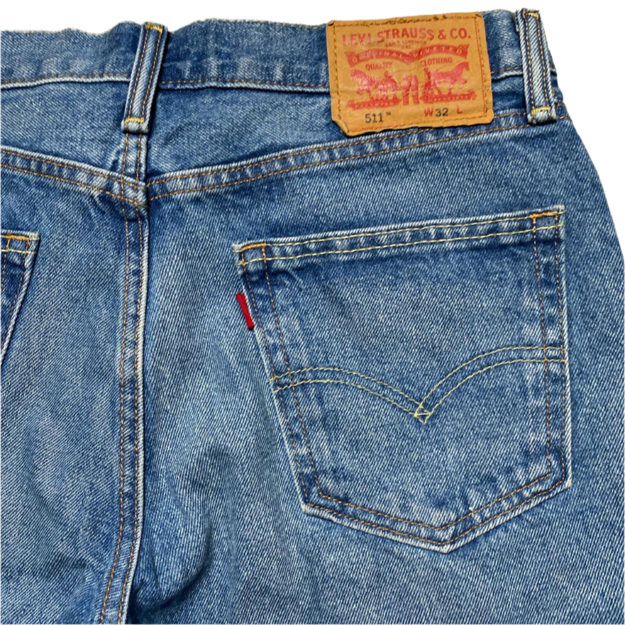 Levis 511 Light Blue Cut Down Jeans Jorts (W 32)