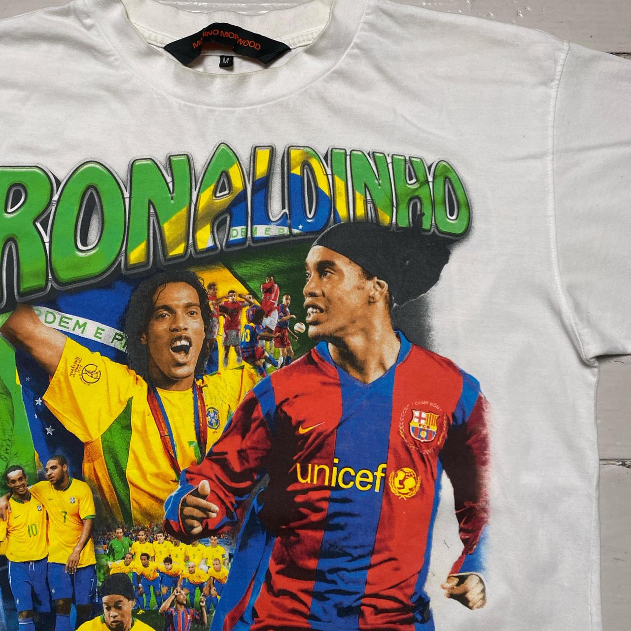 Marino Morwood Ronaldinho R10 Brazil T Shirt (M)