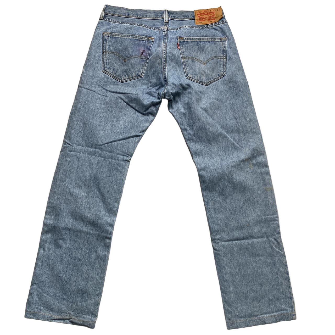 Levis 501 Vintage Baggy Light Blue Jeans (34W)