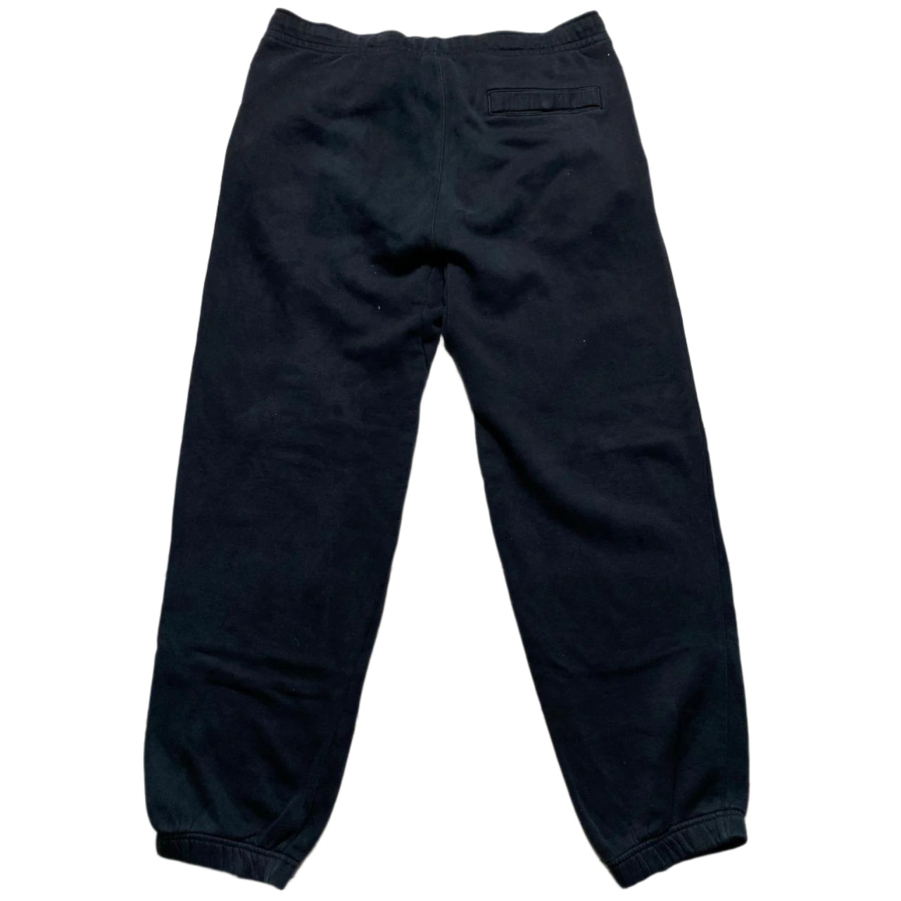Nike Black and White Club Spellout Joggers (M)