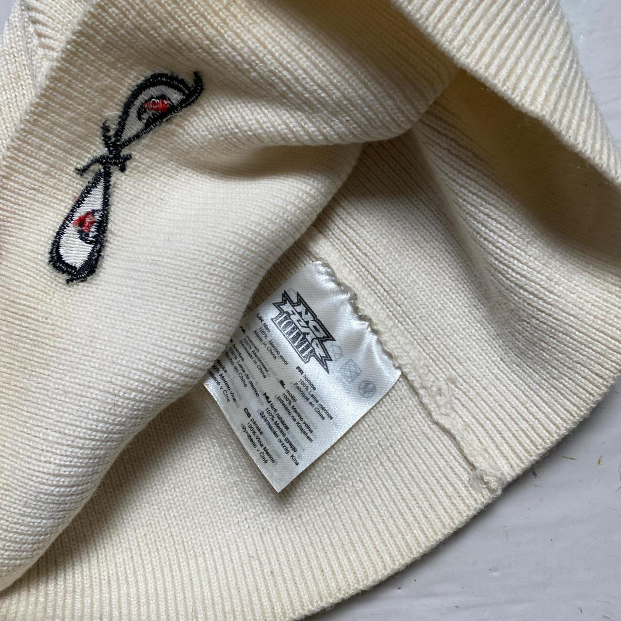 No Fear Eyes White Beanie Hat