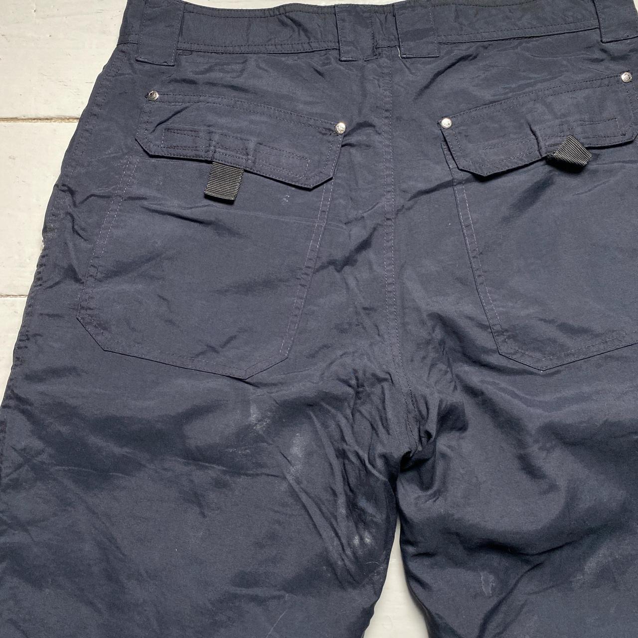 Quiksilver Black and White Cargo Combat Ski Salopette Trousers