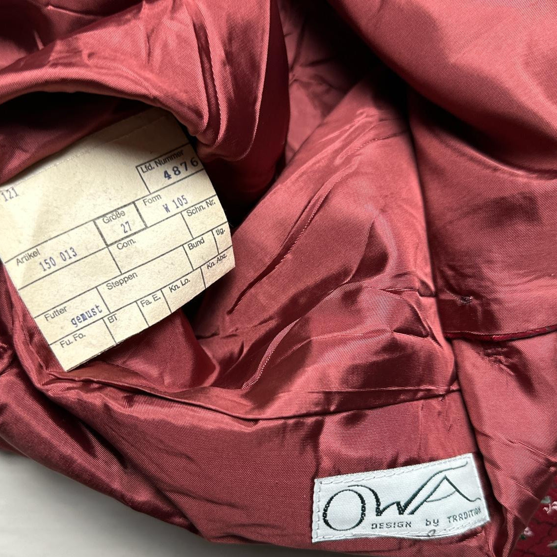 OWA Vintage 90’s Tux Gilet Waistcoat (L)