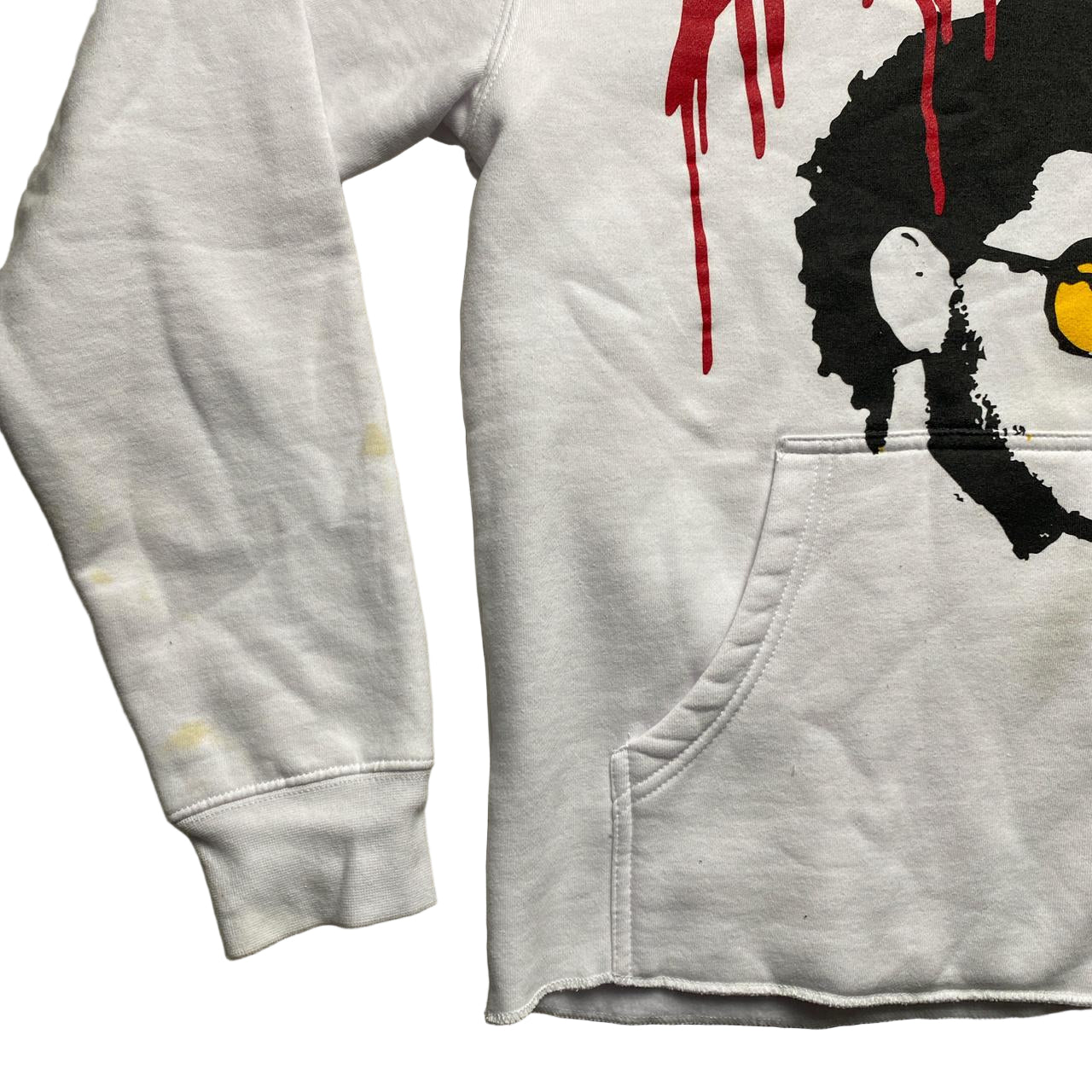 The Weeknd Vlone After Hours White Black and Red Hoodie (S)