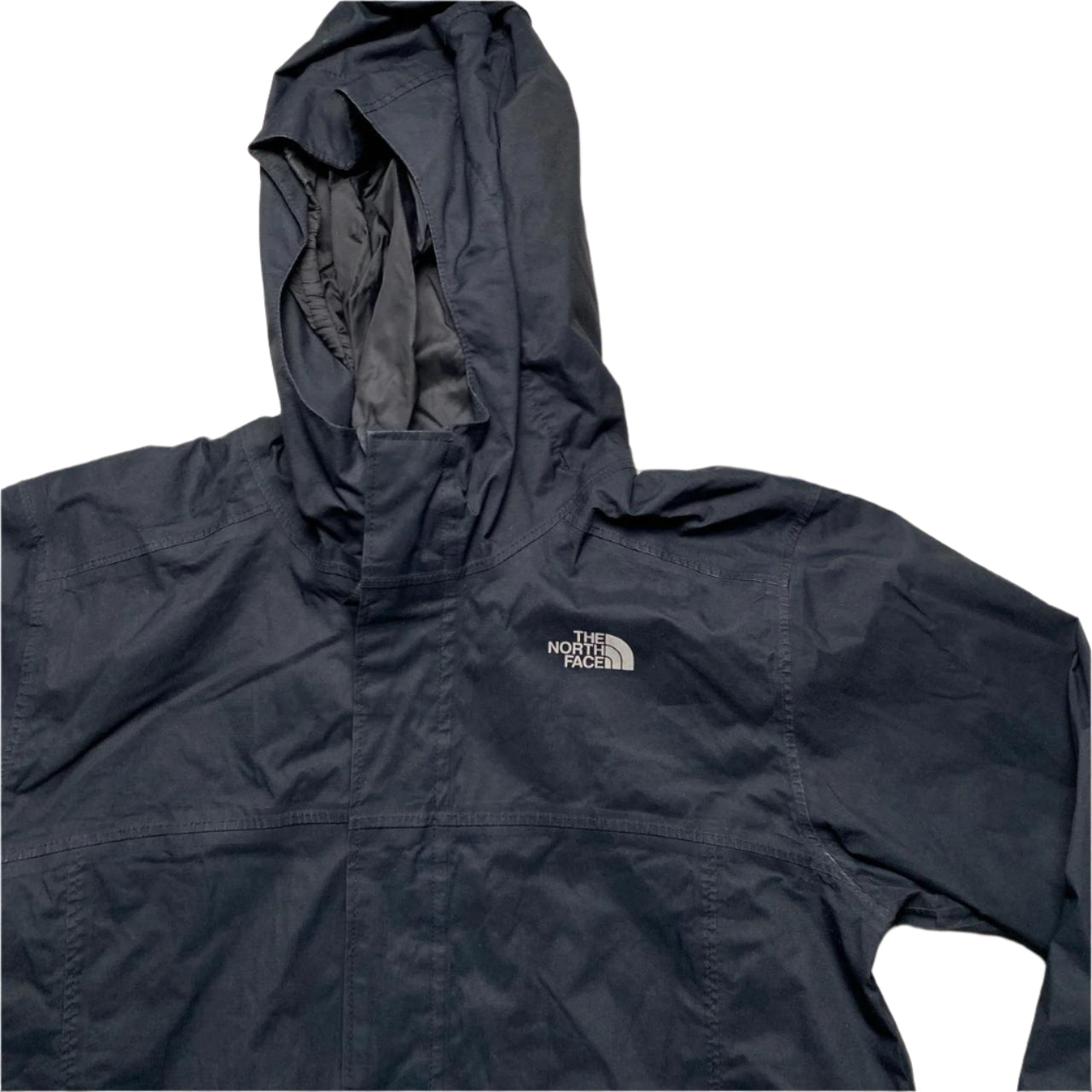 The North Face Dryvent Black and Silver Windbreaker Jacket (S)
