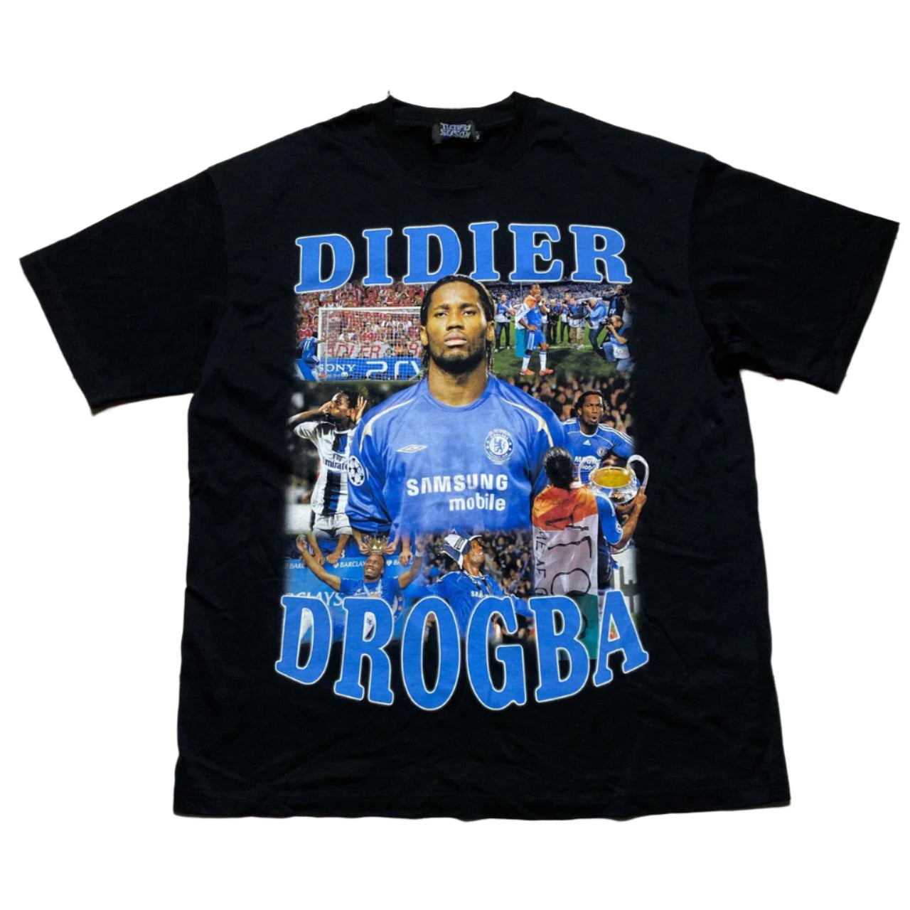 Didier Drogba Chelsea Tiempo Season Black T Shirt
