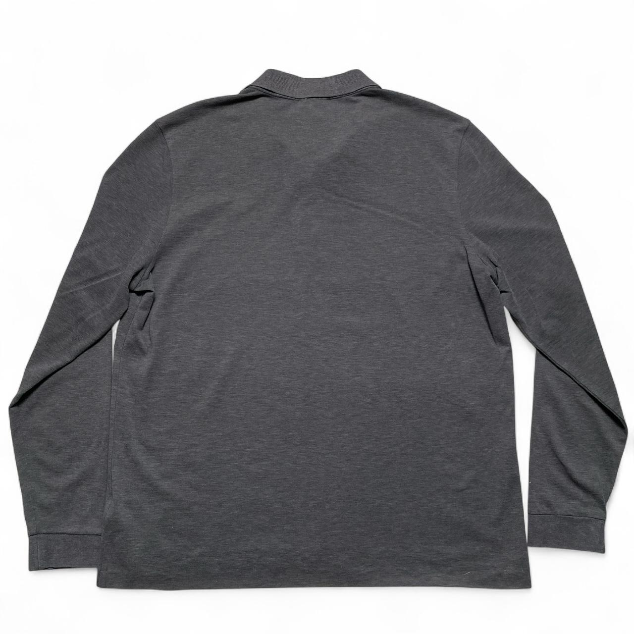 Lacoste Grey Long Sleeve Polo Shirt (XL)
