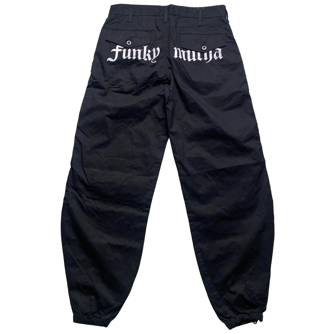 Criminal Damage Funky Mutha Cargo Trousers Black (S)