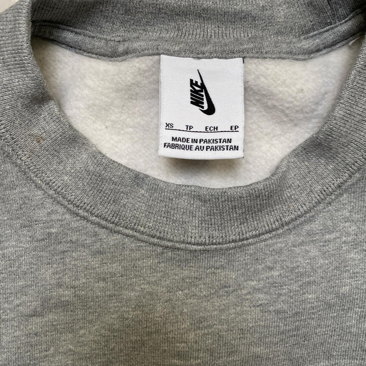 Nike NRG Grey and White Baggy Jumper (XS)