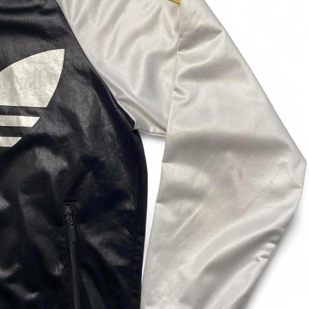 Adidas Originals Black Gold and White Tracksuit Hooded Jacket (L)