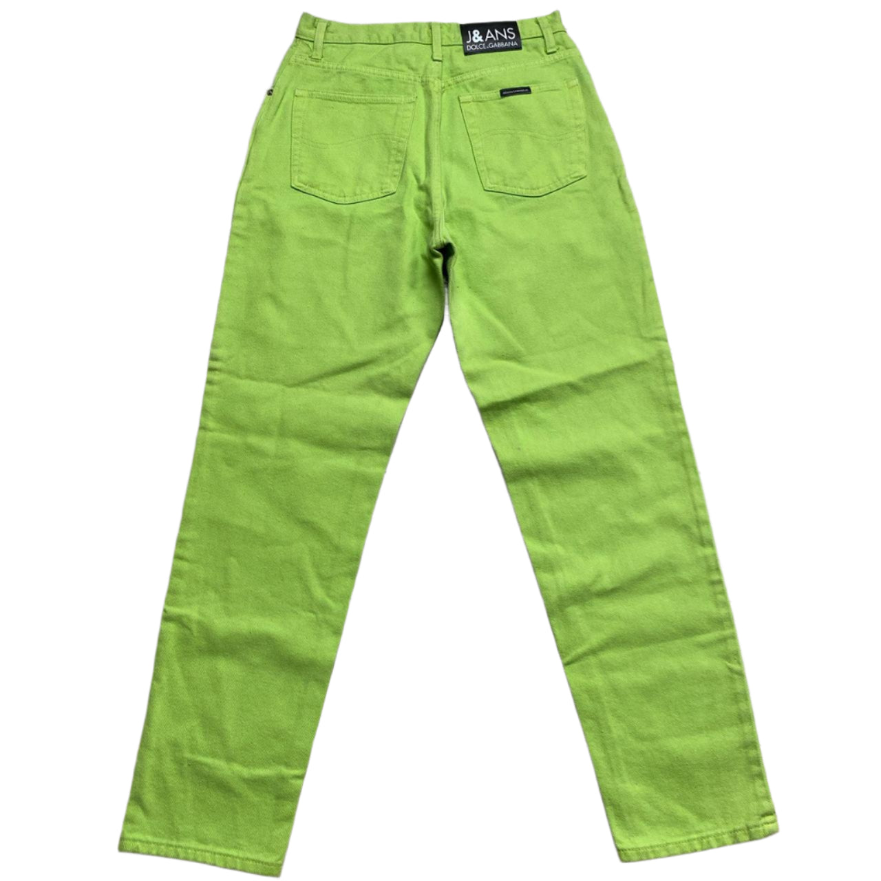 Dolce and Gabbana Lime Green Vintage Jeans (14)