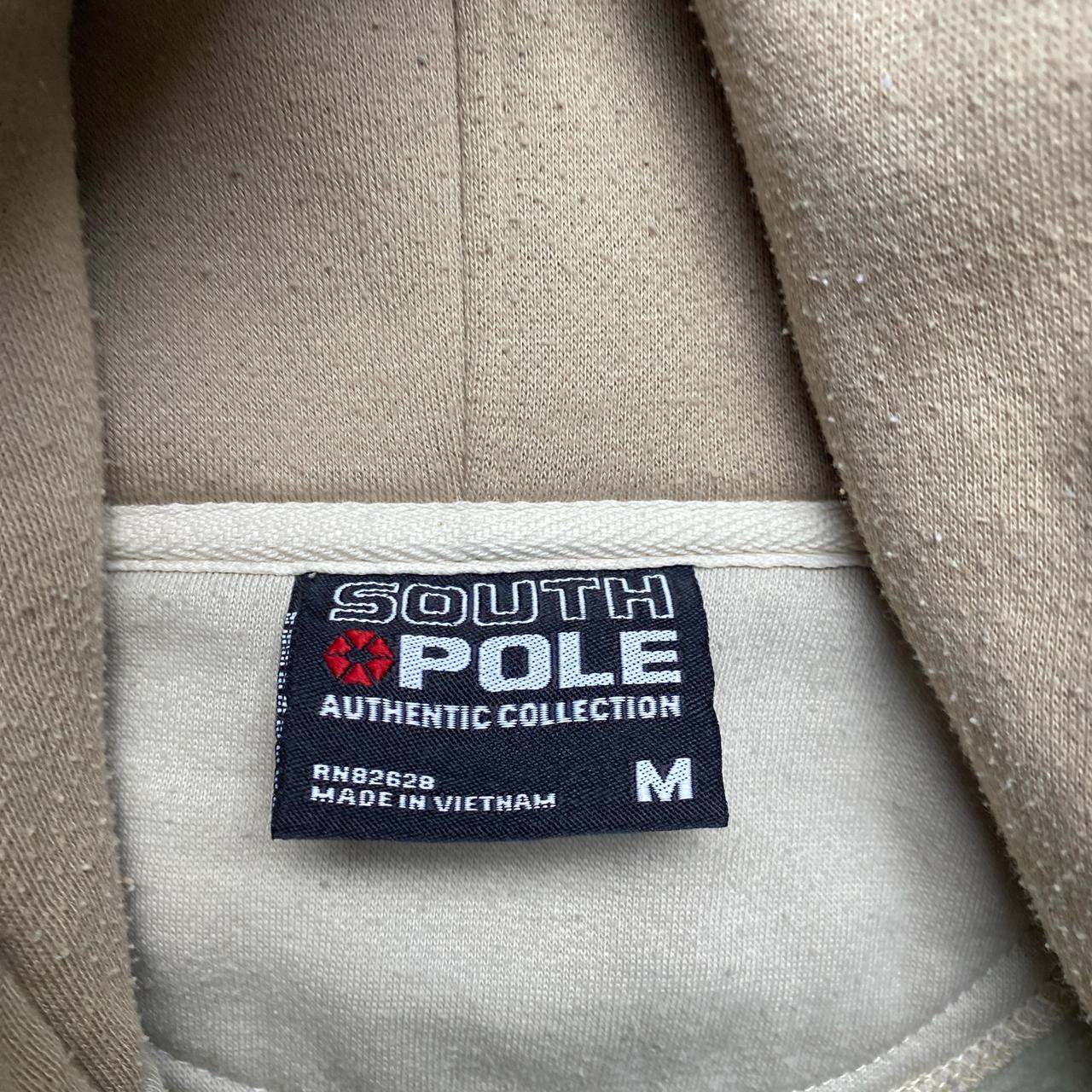 South Pole Cream and White Hoodie (M)