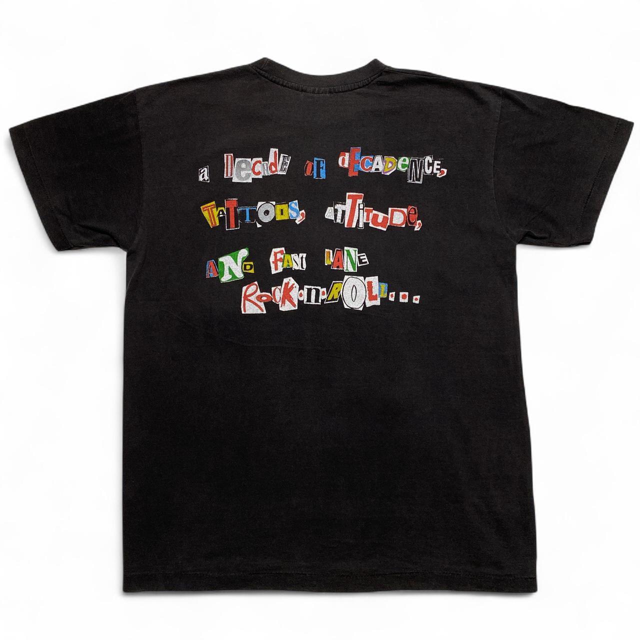 Motley Crue Vintage 90’s Black Magazine Cut Out T Shirt (L)