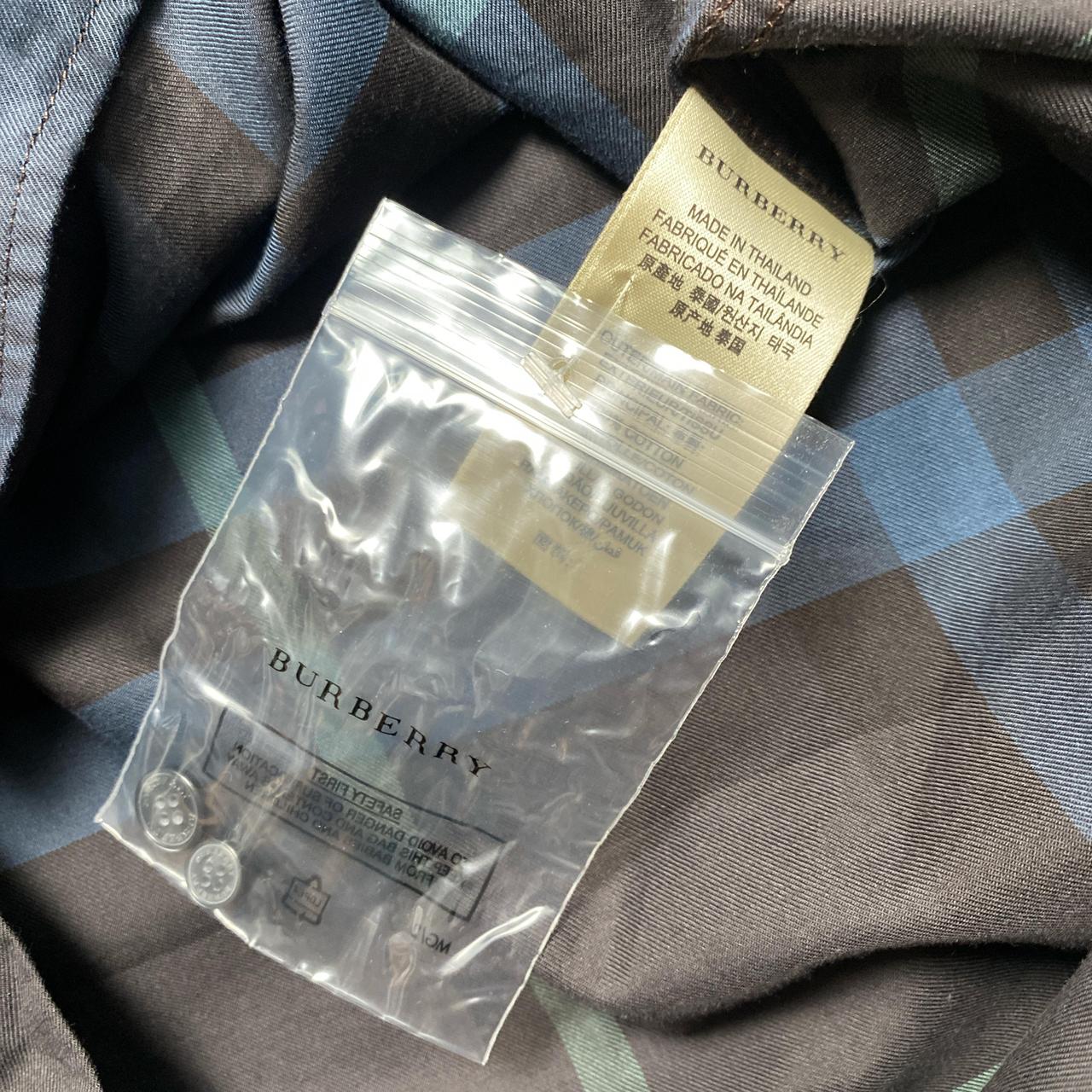 Burberry Brit Nova Check Blue Black and Green Long Sleeve Shirt (2XL)