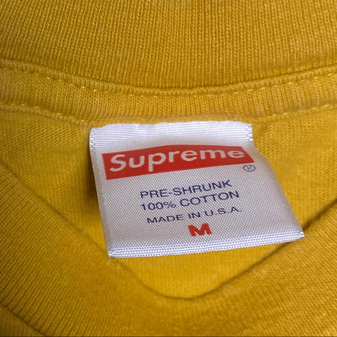 Supreme Supream Ramm Head Mark Gonz 2017 Yellow Cartoon T Shirt (M)