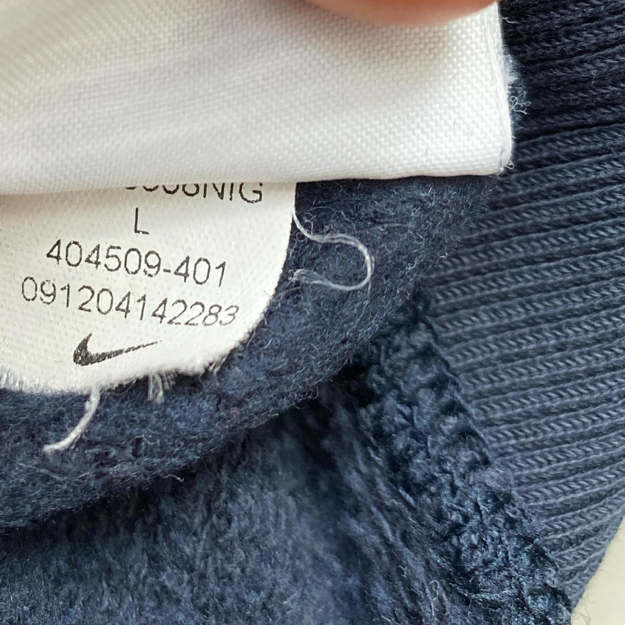 Nike Vintage Navy and White Swoosh Jumper (L)