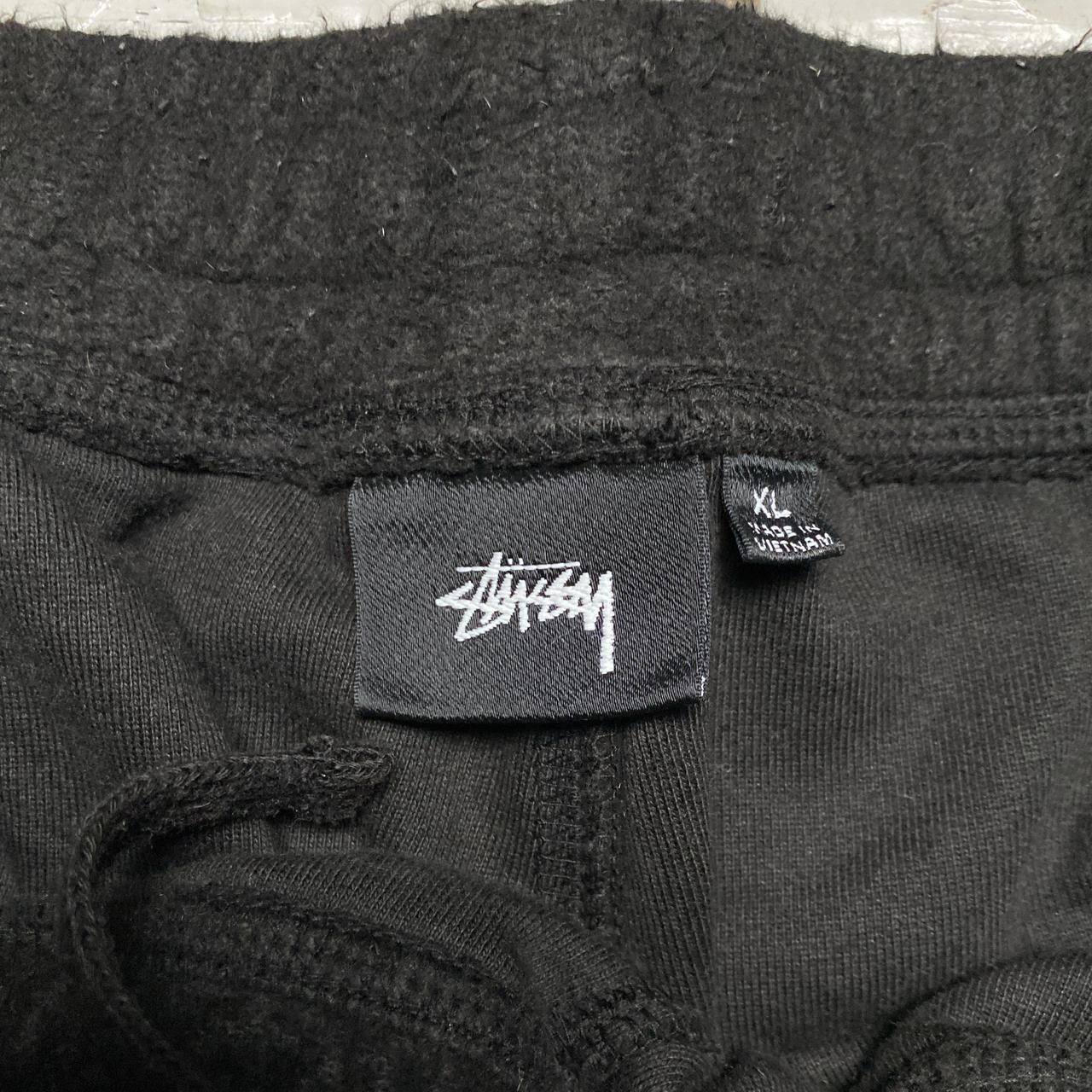 Stussy Black Brushed Wool Black Baggy Joggers (XL)