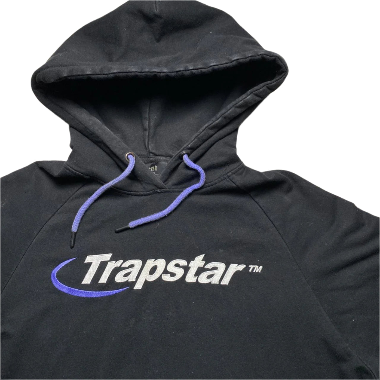 Trapstar Black White and Purple Hoodie (M)