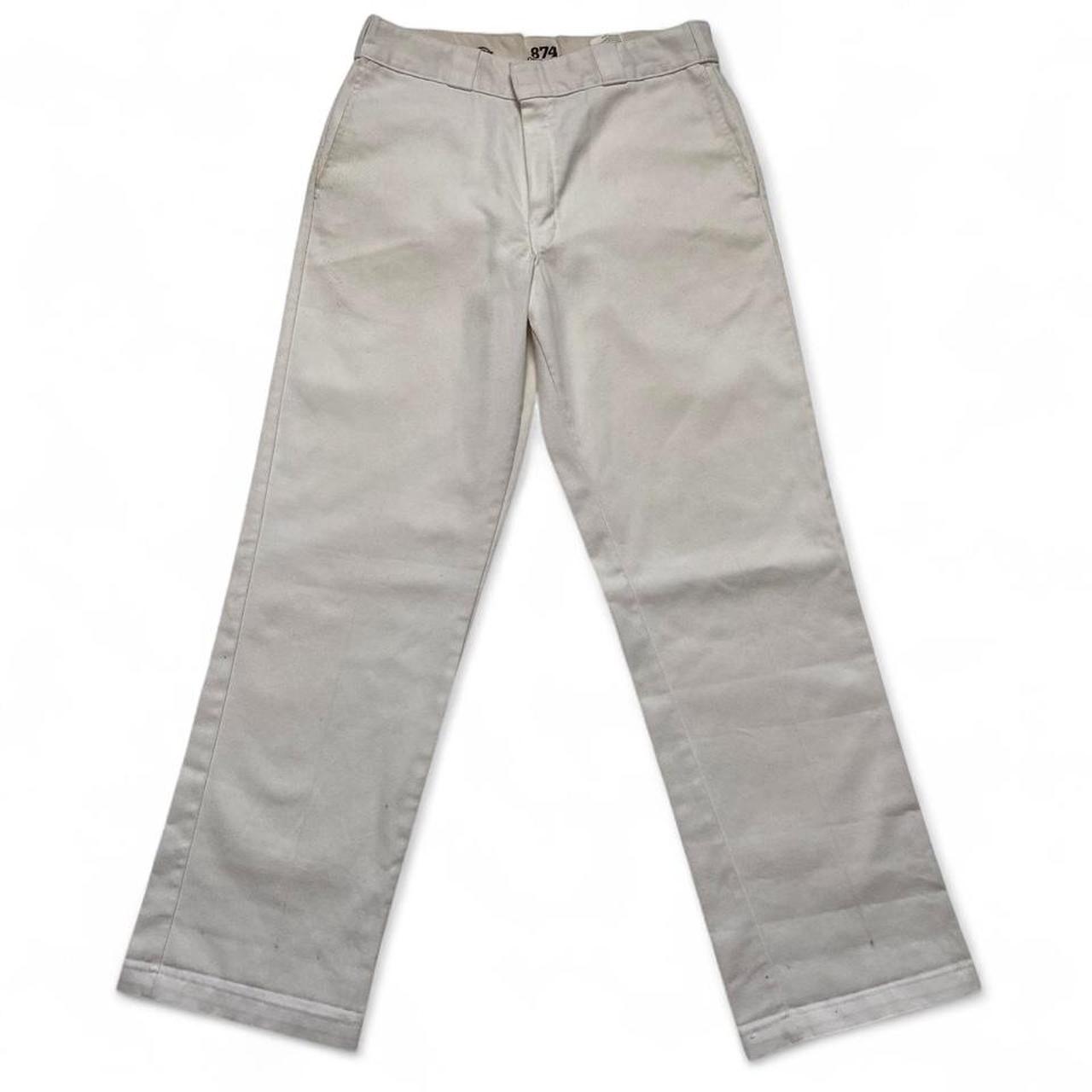 Dickies 874 White Straight Workwear Trousers (34W)