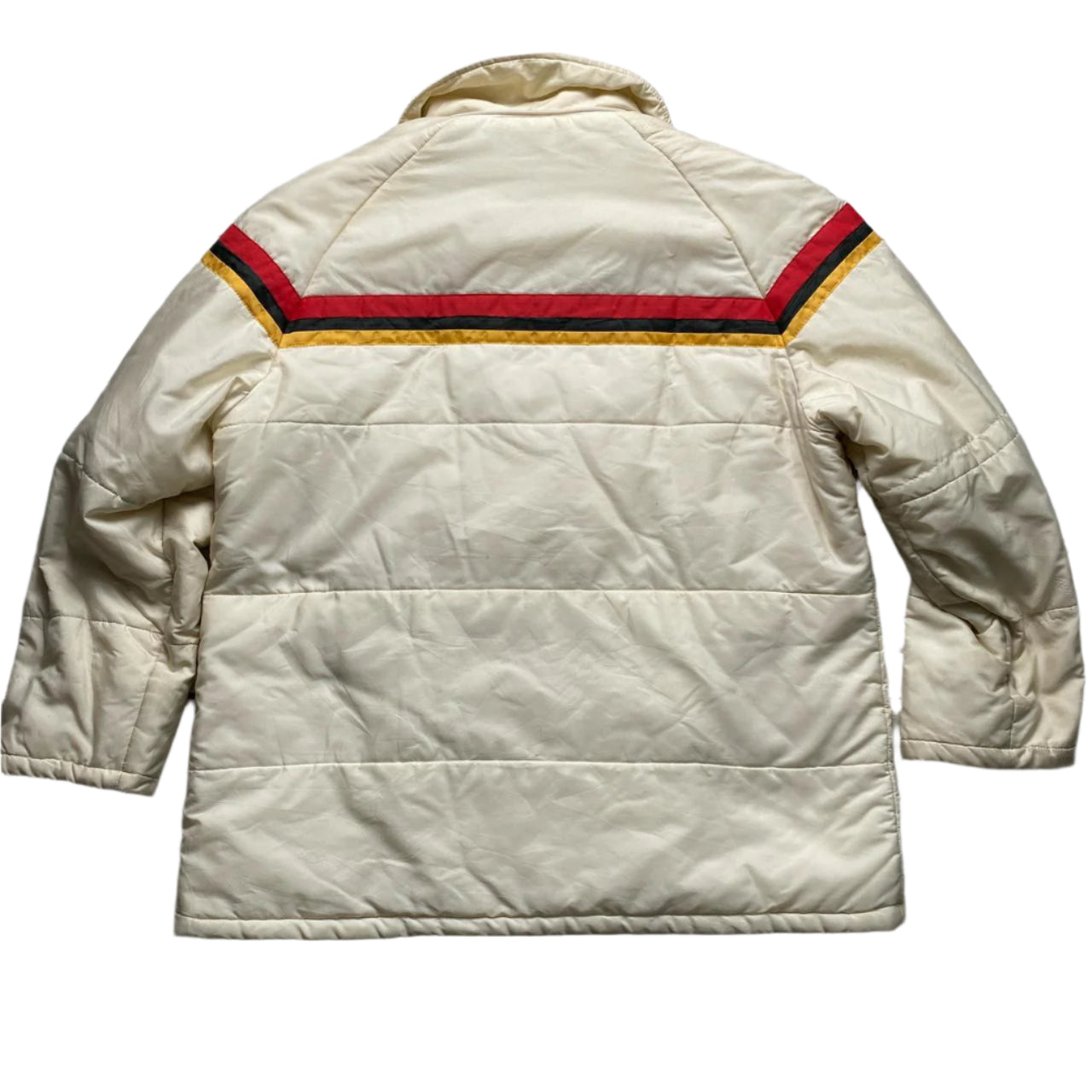 Porsche Vintage Cream Germany Puffer Coat (XL)