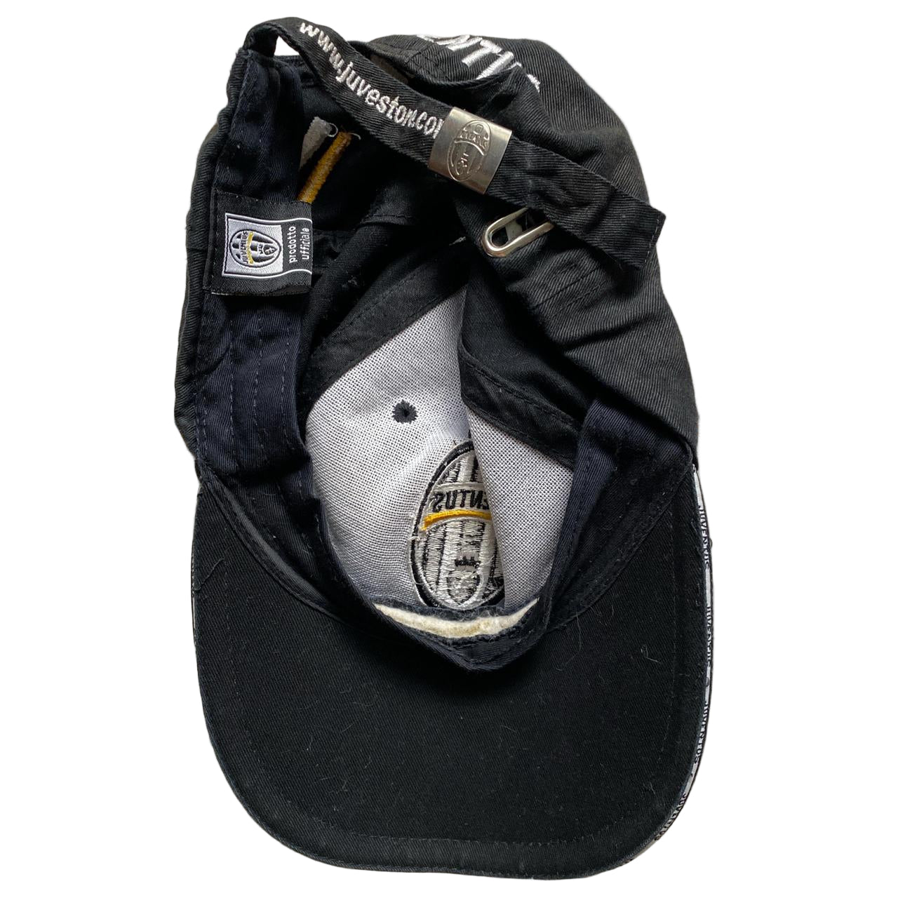 Juventus Black Yellow and White Cap