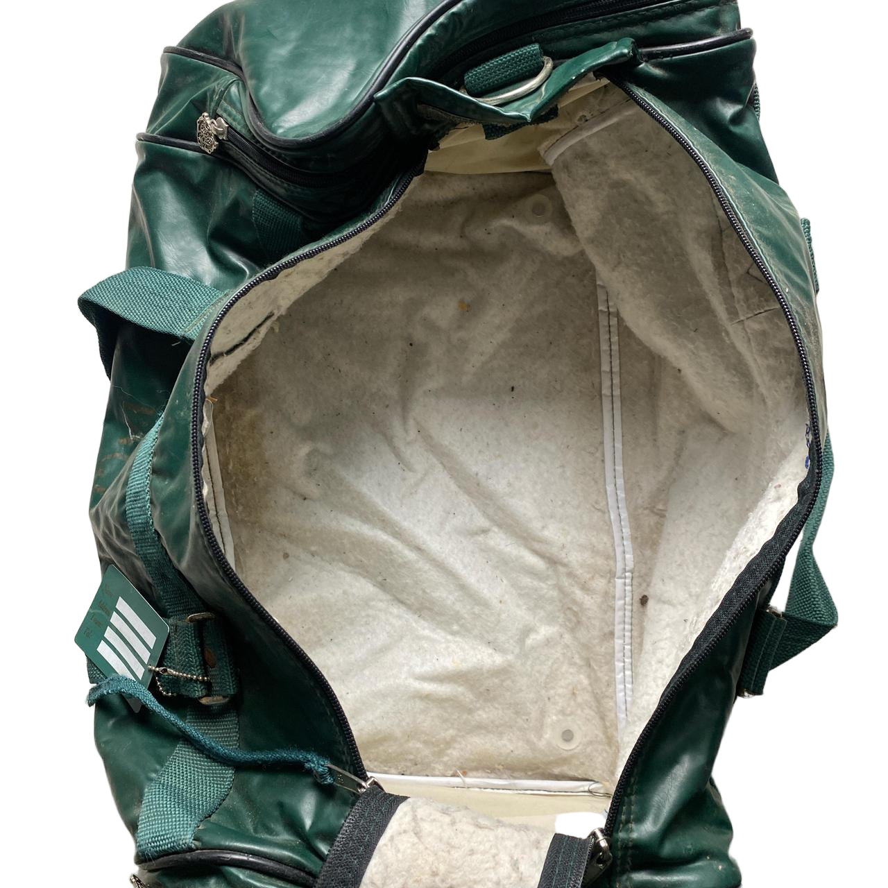 Jaguar Green Leather Vintage Duffle Bag