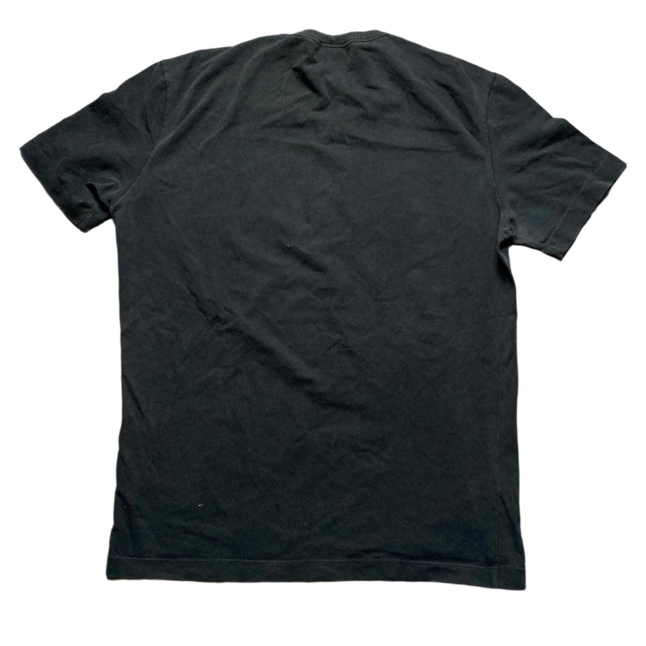 Dolce & Gabbana Vintage V Neck Black T Shirt (XL)