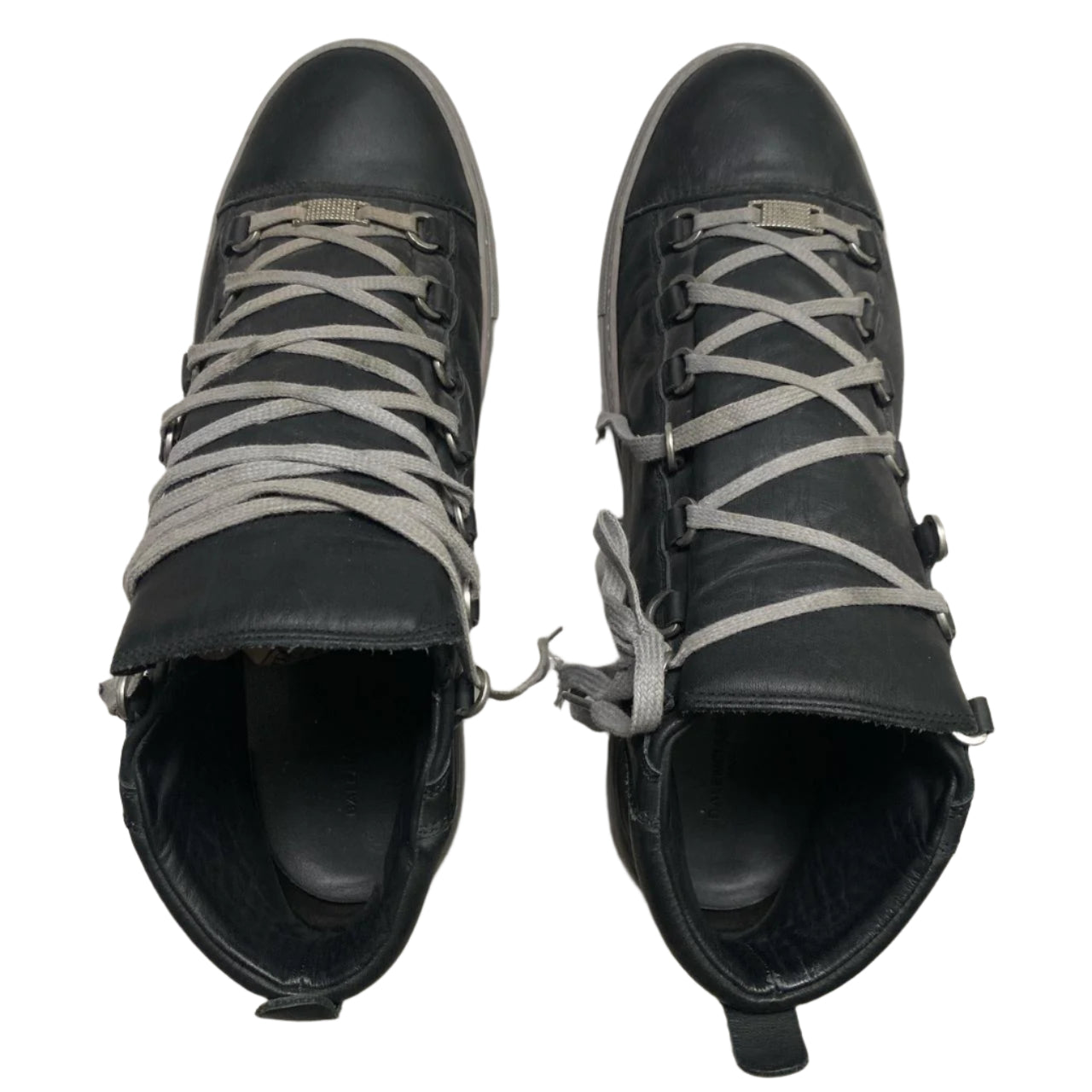 Balenciaga Arena Black and Grey High Top Trainers (UK 10)