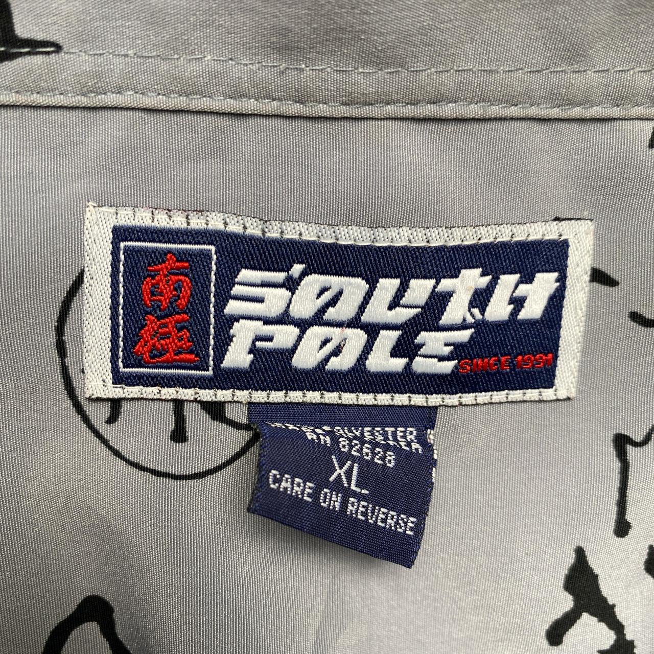South Pole Vintage Y2K Japanese Short Sleeve Silk Shirt (XL)