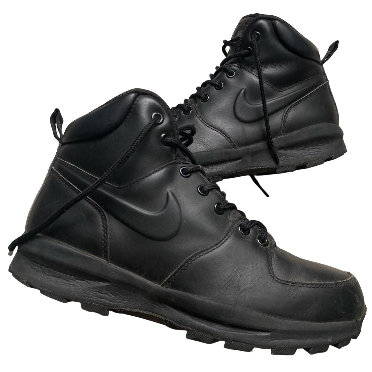 Nike Manoa Black Leather Boots (IUK 9)