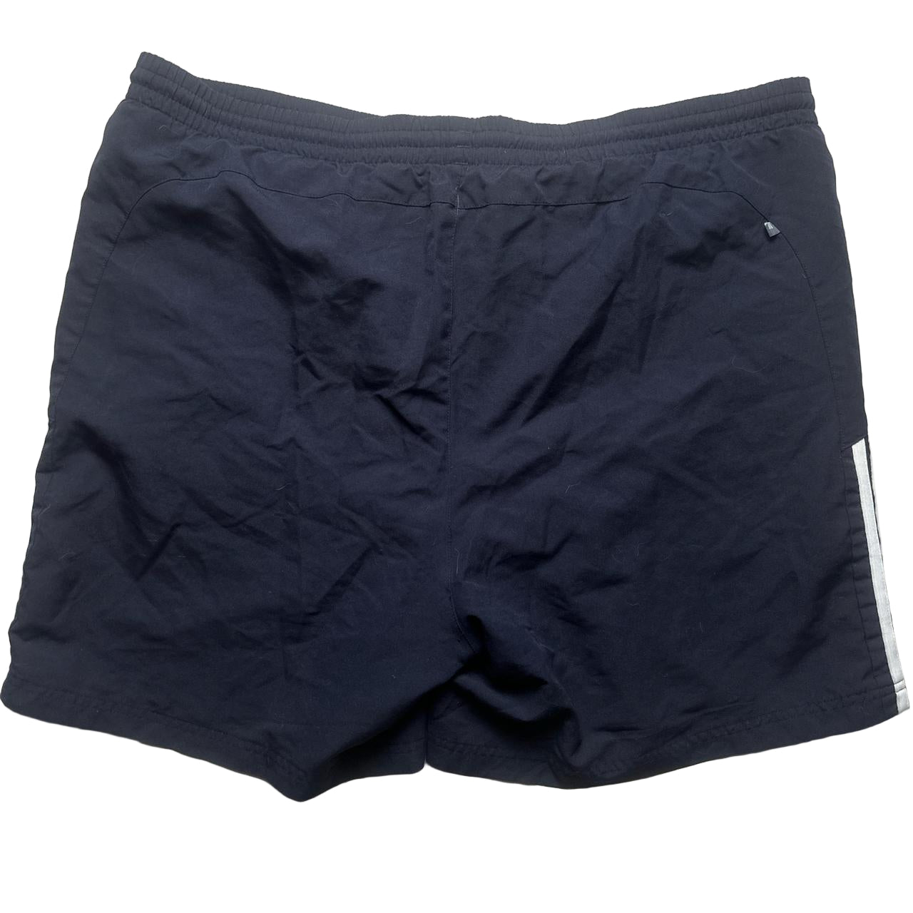 Adidas Navy and White Shell Shorts (XL)