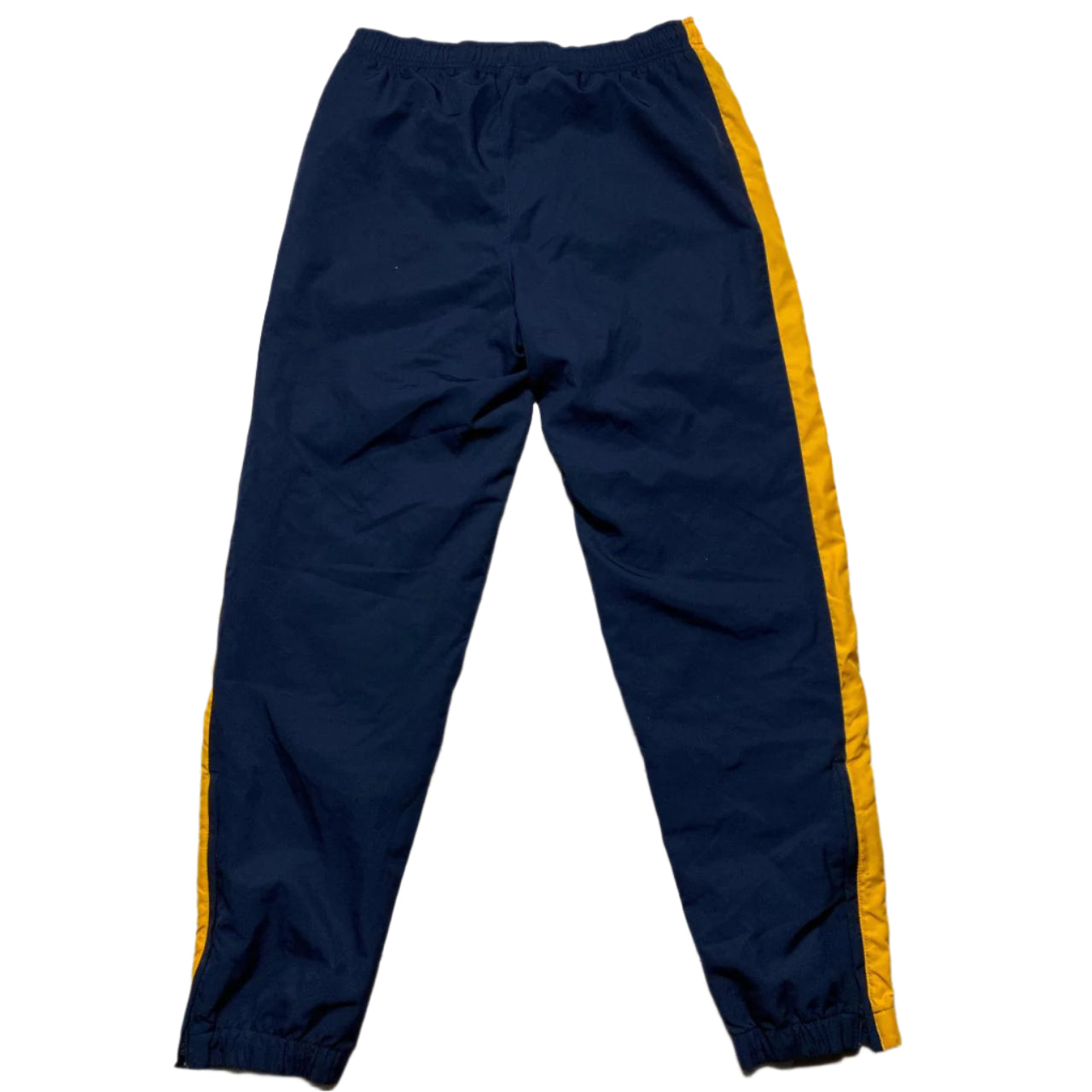 Lacoste Sport Navy and Yellow Shell Trackpant Bottoms (M)
