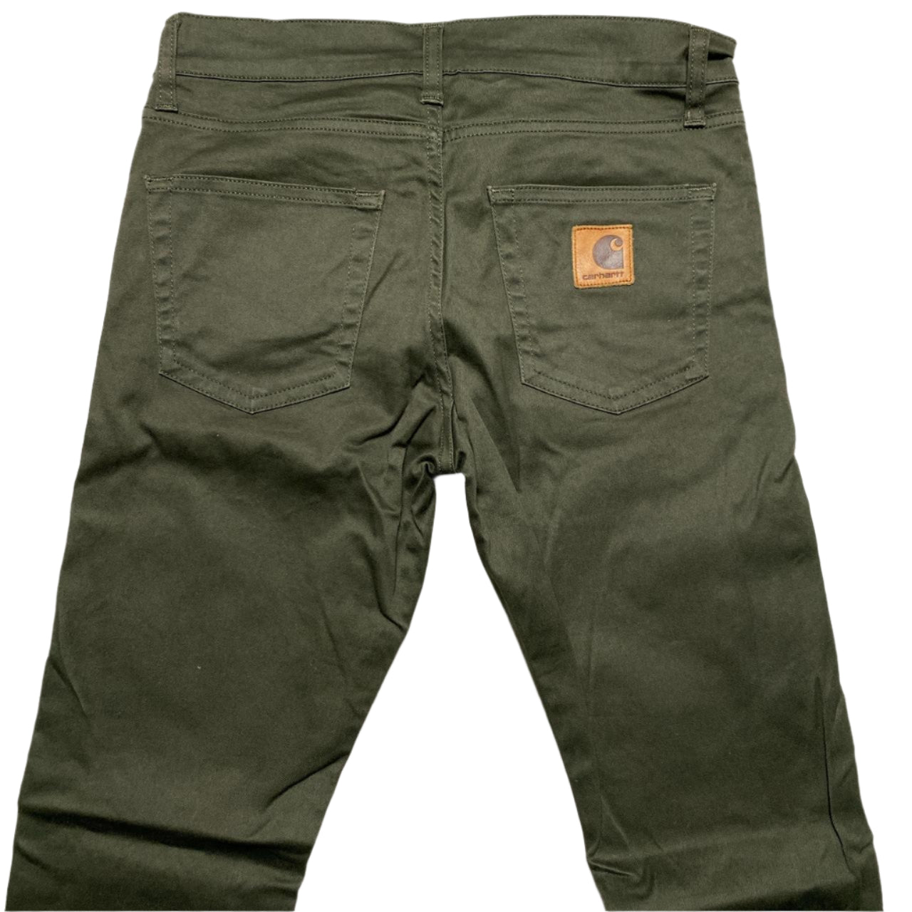 Carharrt WIP Rebel Pant Khaki Green Slim Fit Jean Trousers (W 29)