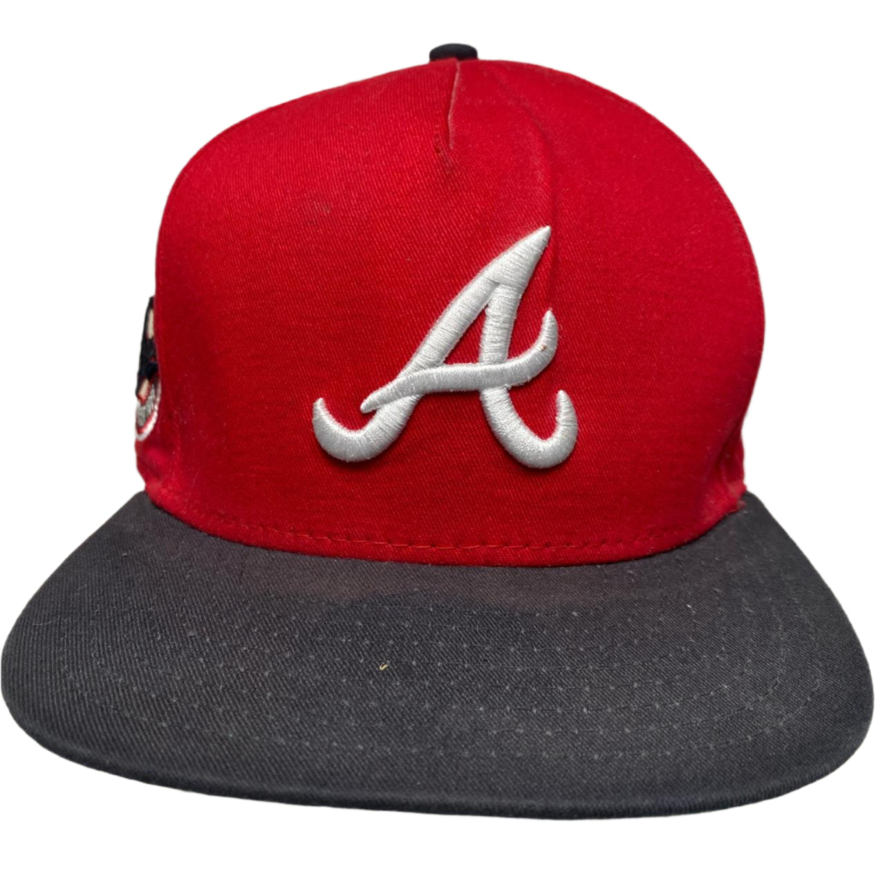 Atlanta Braves New Era Black and Red Snapback Cap