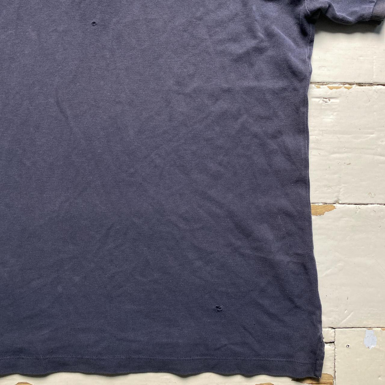 Stone Island Navy and White Polo Shirt