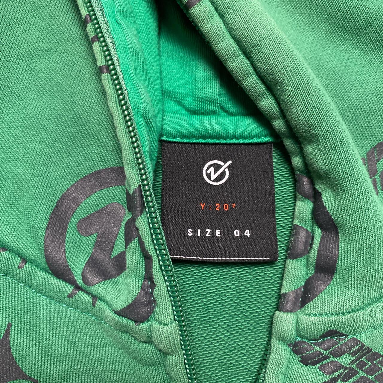 The Very Clean Full Zip Green and Black Hoodie