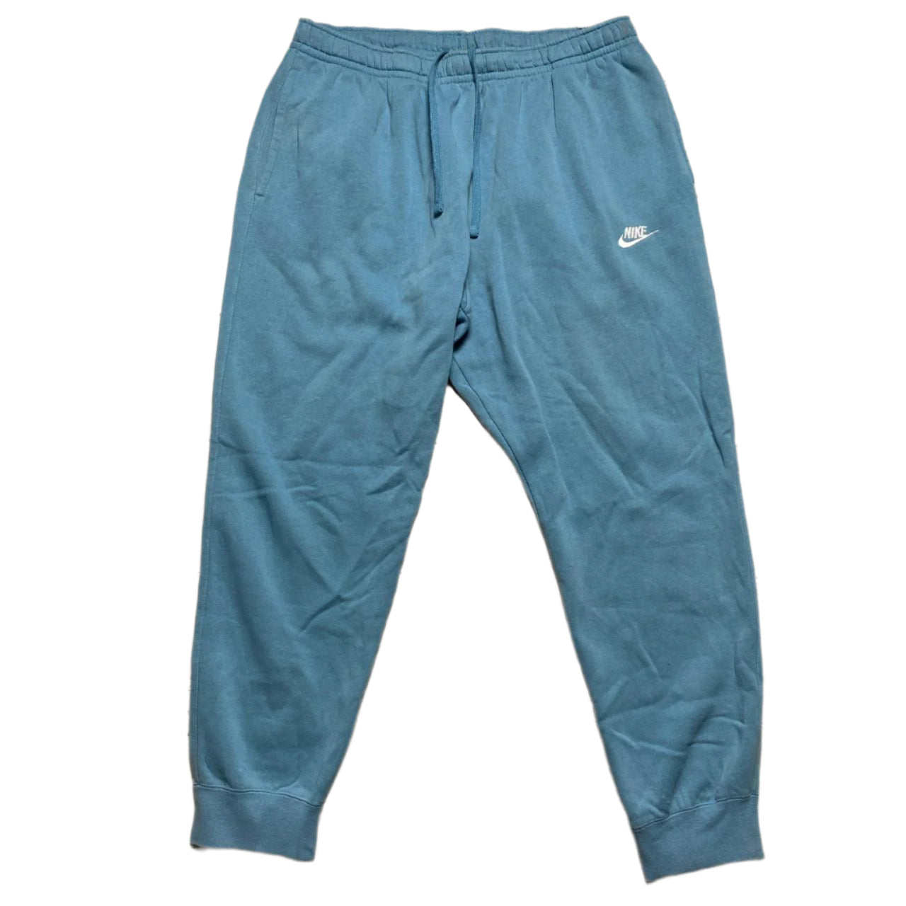 Nike Blue and White Swoosh Joggers (2XL)