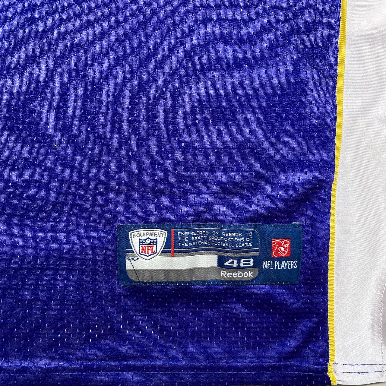 Minnesota Vikings Royal Blue Yellow and White NFL Football Jersey (XL)