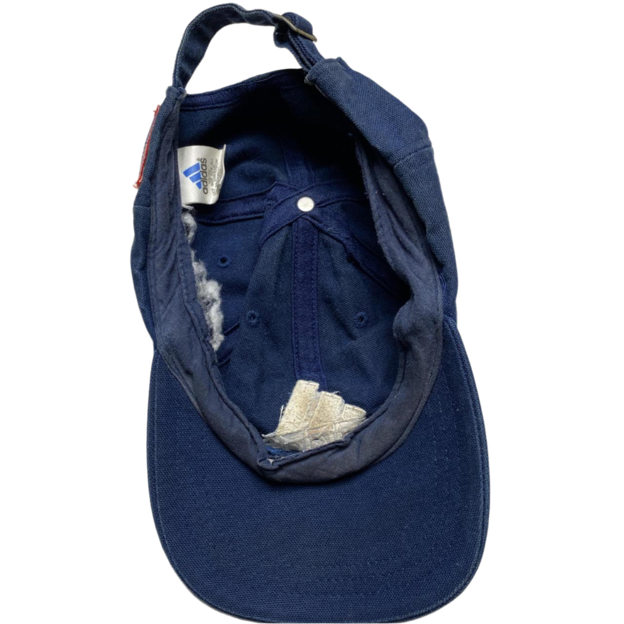 Adidas Navy and White Vintage Cap